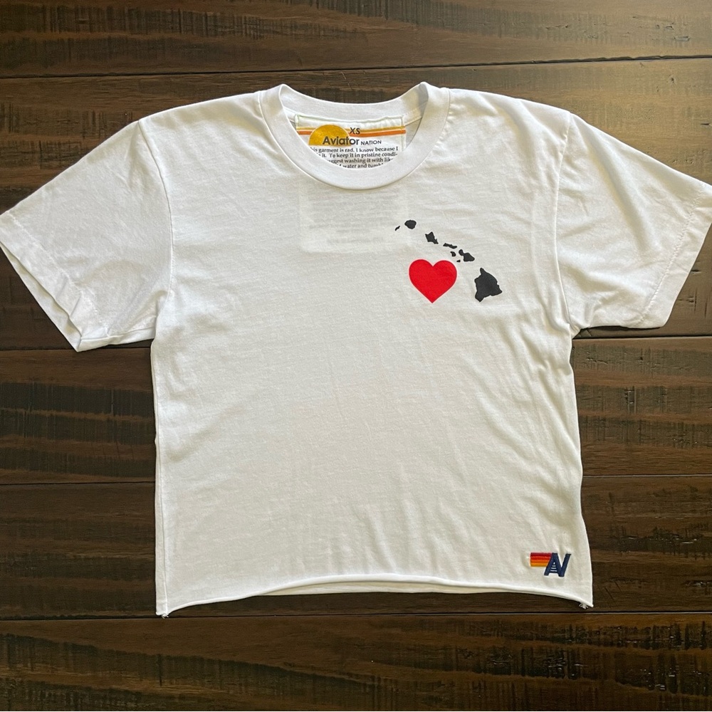 Aviator Nation Hawaii Wildfire Relief Boyfriend Tee - Picture 5 of 12